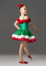 Jolista Mistletoe Magic Costume Red-Green Front 5 [Red]