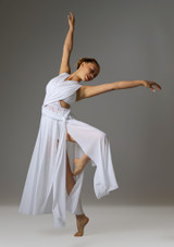 Jolista Petal Veil Lyrical Costume White Front [White]