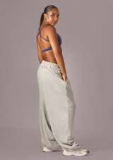 Move Dance Mika Wide-Leg Dance Jogger Grey Marle Back 6 [Grey]