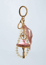 Ballerina /pearl Bag Charm Pink Front [Pink]