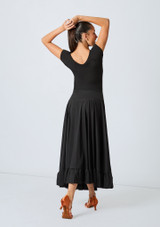 Intermezzo Flamenco Skirt Black Front 4 [Black]