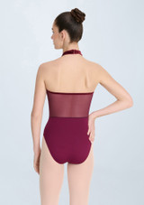 Intermezzo Iris Halterneck Leotard Garnet Back 3 [Red]