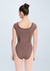 Intermezzo Idris Cap Sleeve Leotard Mink Back 2 [Brown]