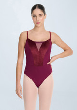 Intermezzo India Strappy Leotard Garnet Front [Red]