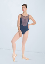 Intermezzo Iggy Tank Leotard Aqua Front [Blue]