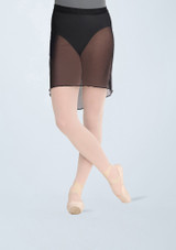 Intermezzo Infinite Mesh Skirt Black Front [Black]