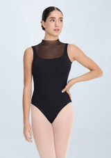 Intermezzo Ingrid Zip Leotard Black Front [Black]