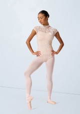 Capezio Rudi Short Sleeve Leotard CYG Front 2 [Tan]