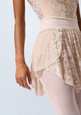 Capezio Yves Dance Skirt CYG Front 2 [Tan]