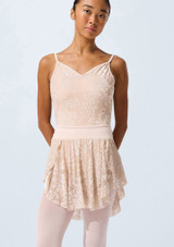 Capezio Yves Dance Skirt CYG Front [Tan]