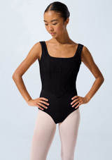 Capezio Cristobal Tank Leotard Black Front 2 [Black]