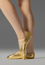 Shine full sole ballet shoe Gold Front [Gold]