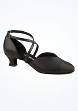 Diamant Extra Wide Ballroom Shoe 1.65" - Black Black Main [Black]