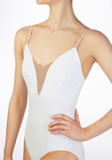 So Danca Camisole Tutu Leotard White Front 2 [White]