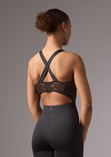 Move Dance Tulla Lace Cross Back Catsuit Black Back 2 [Black]