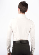 Move Dance Diego Mens Ballroom Shirt White Back [White]