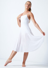 Move Dance Helena Mesh Dress Front [White]