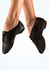 Capezio Suede Split Sole Jazz Shoe Black 2 [Black]