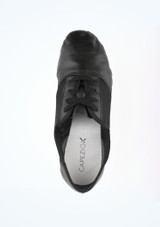 Capezio Suede Split Sole Jazz Shoe Black 2 [Black]