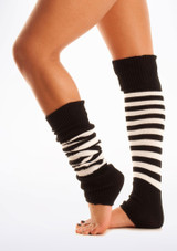 Striped Legwarmers White [White]