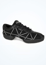Capezio Web Dance Sneaker - Silver 2 [Black]