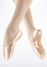 Bloch Debut Full Sole Satin Ballet Shoe Pink Main 2 [Pink]