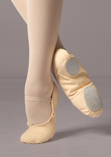 So Danca Pink Split Sole Canvas Ballet Shoe Ballet Pink Front [Pink]