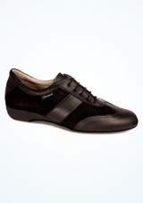 Diamant Joshua Ballroom & Latin Shoe 1" Wedge Heel Black Main [Black]