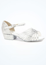 Freed Sparkle Ballroom Shoe 1" - Silver Silver 2 [Silver]