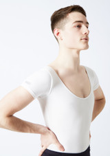 Freed RAD Mens Short Sleeve Thong Leotard White Front 2 [White]