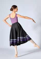 RAD Ballet Character Dance Skirt Purple Front 3 [Purple]