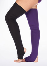 Dincwear Reversible Leg Warmers Black-Purple Main [Black]
