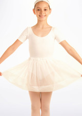 Tappers & Pointers Spotted Voile Dance Skirt White Main [White]