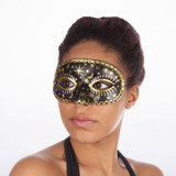 Domino Moon & Star Eyemask Black Main 2 [Black]