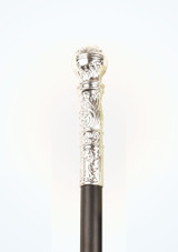 Detailed Ball Cane Silver Crop [Silver]