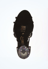 PortDance Acashia Salsa & Tango Shoe 3"- Black Black Sole [Black]