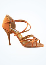 PortDance Acashia Salsa & Tango Shoe 3" - Bronze Bronze Main 2 [Bronze]