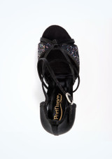 PortDance Protea Salsa & Tango Shoe 3" - Black Black Top [Black]