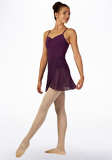 Move Dance Tilly Midi Wrap Dance Skirt Purple Front [Purple]