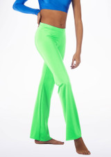 Alegra Shiny Jazz Pants Fluorescent Green Main [Green]