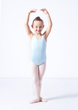 Alegra Girls Basic Tank Leotard Pink Back [Pink]
