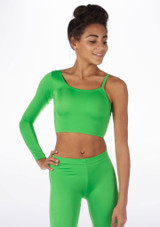 Alegra Shiny Echo Dance Top Vert Green Main [Green]