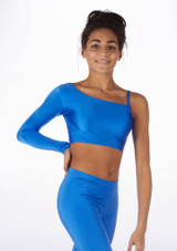 Alegra Shiny Echo Dance Top White Main [White]