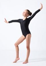 Alegra Girls Shiny Josie Leotard Brown Main [Brown]