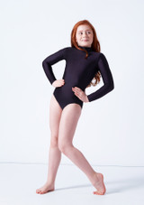 Alegra Girls Shiny Ashlyn Leotard Red Back [Red]