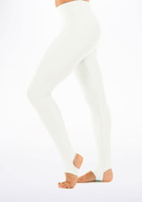 Alegra Shiny Stirrup Leggings White Main [White]