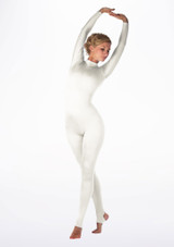 Alegra Shiny Aspen Catsuit White Main [White]