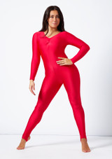 Alegra Shiny Blaine Catsuit Green Back [Green]