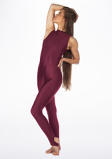 Alegra Shiny Rhona Unitard Burgundy Main [Red]