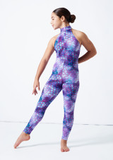 Alegra Girls Patterned Deanna Unitard Patterned Back [Patterned]